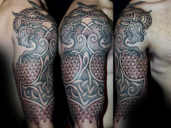 mjolnir hammer tattoo 79