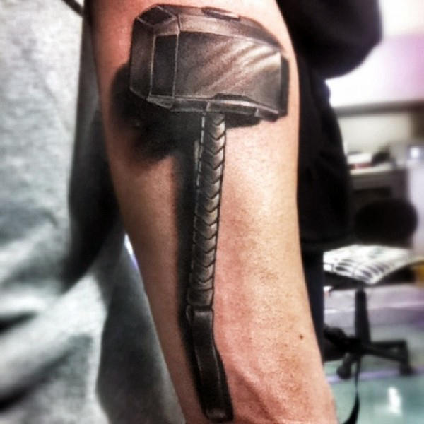 mjolnir hammer tattoo 83