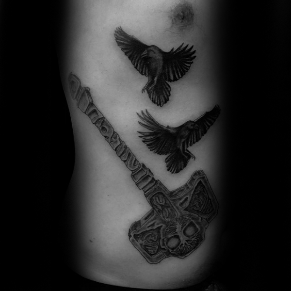 mjolnir hammer tattoo 85
