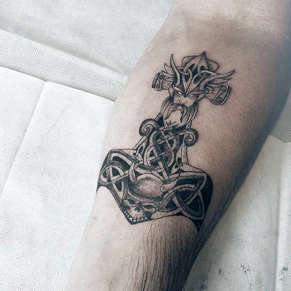 mjolnir hammer tattoo 97