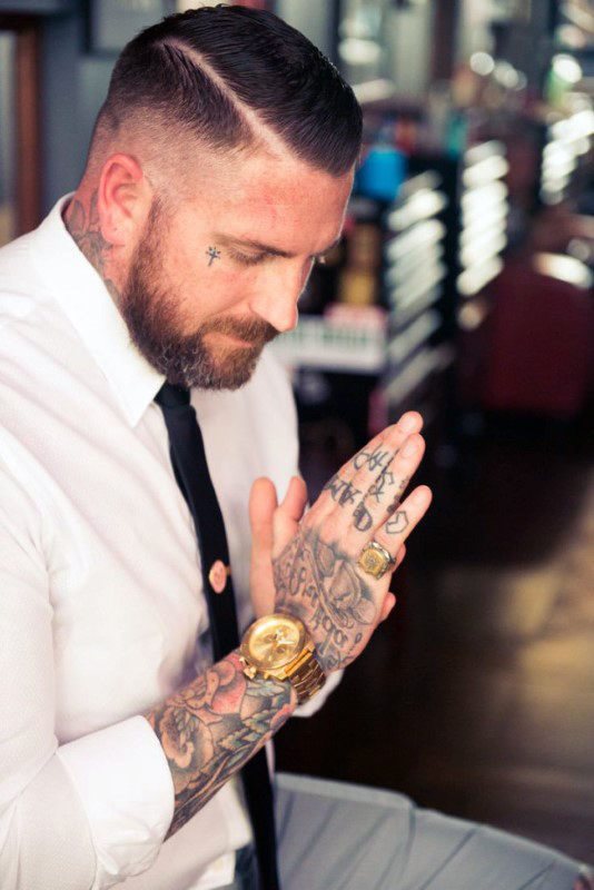 gesichts tattoo 653