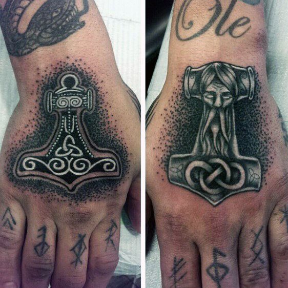 hand tattoo 69