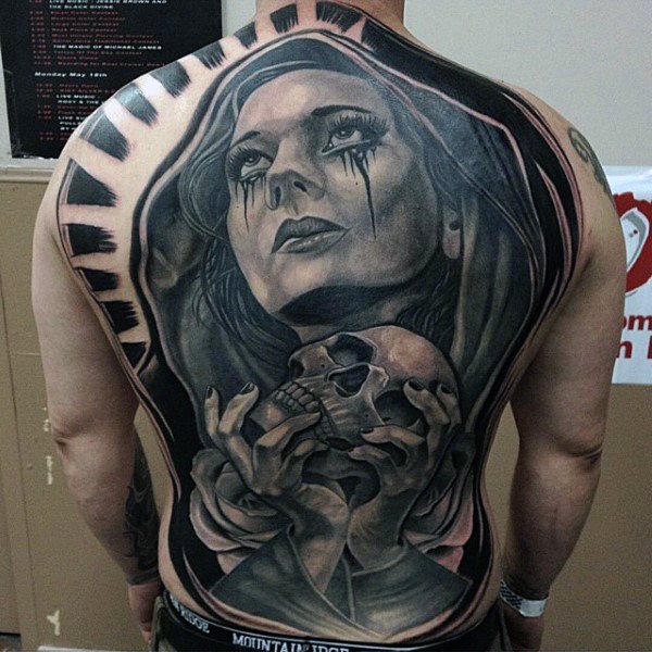 ruecken tattoo 333