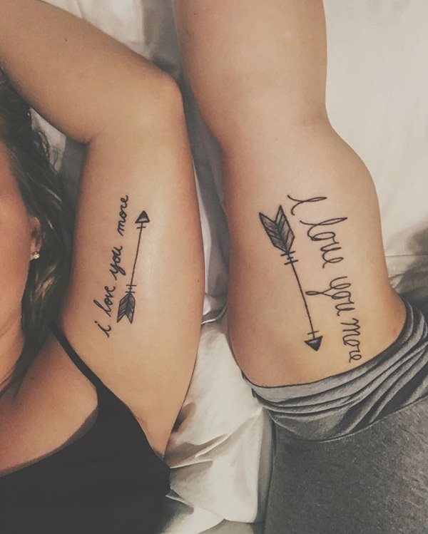 verliebte freunde tattoo 333