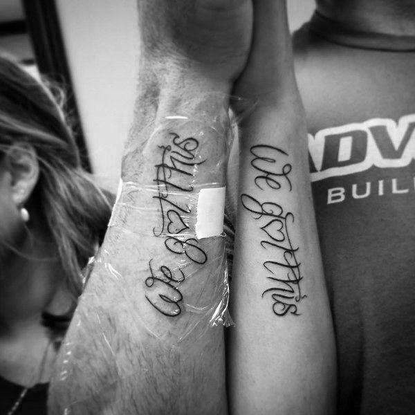 verliebte freunde tattoo 45