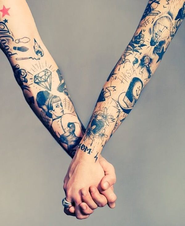 verliebte freunde tattoo 645