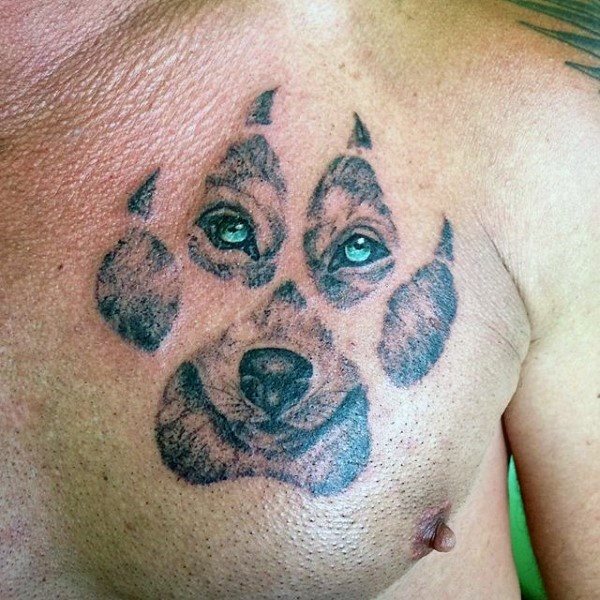 hundepfoten tattoo 129