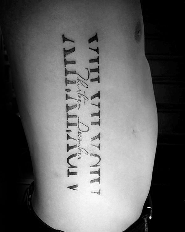romischen Zahlen tattoo 09