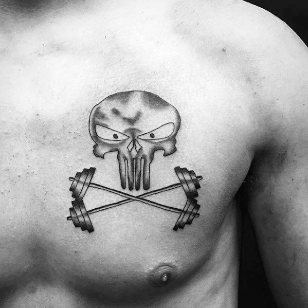 gewichts kurzhantel tattoo 07
