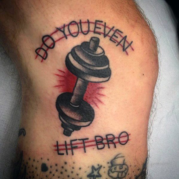 gewichts kurzhantel tattoo 11