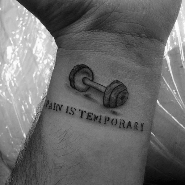 gewichts kurzhantel tattoo 21