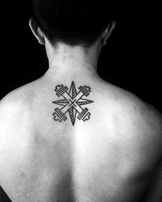 gewichts kurzhantel tattoo 25