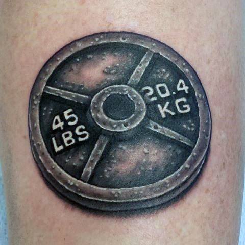gewichts kurzhantel tattoo 27