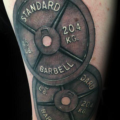 gewichts kurzhantel tattoo 29