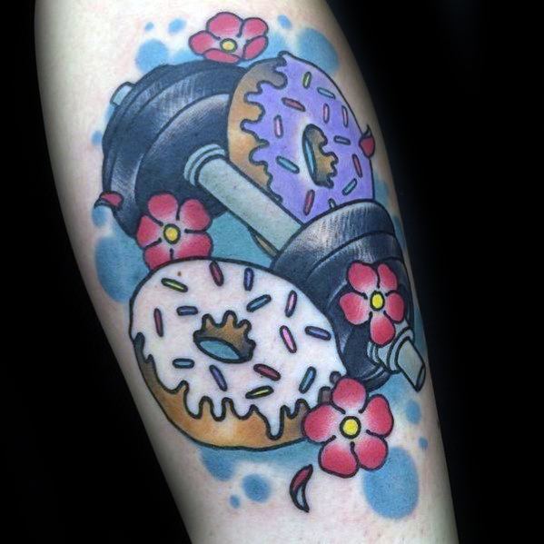 gewichts kurzhantel tattoo 31