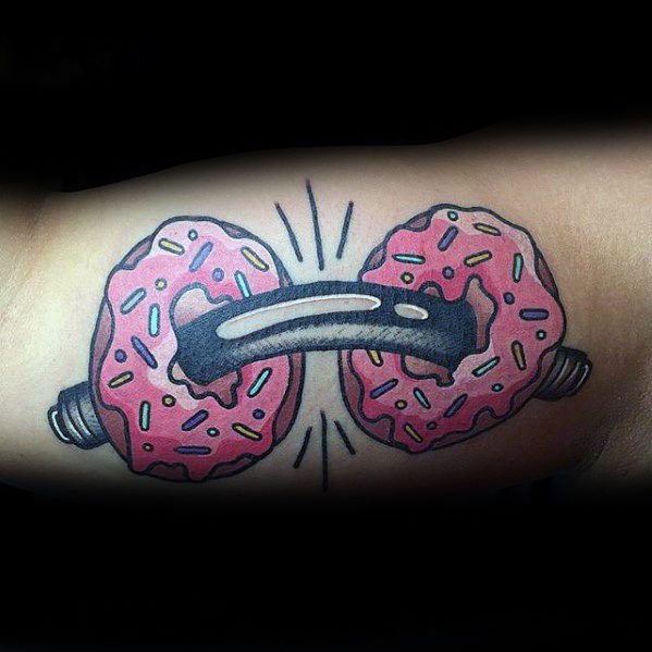 gewichts kurzhantel tattoo 33