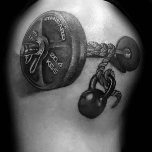 gewichts kurzhantel tattoo 39