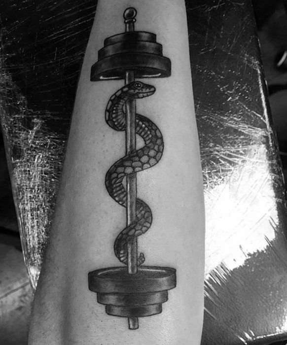 gewichts kurzhantel tattoo 43