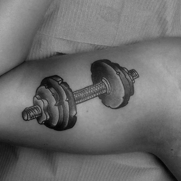 gewichts kurzhantel tattoo 47