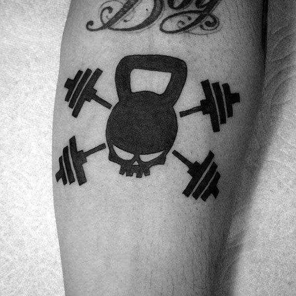 gewichts kurzhantel tattoo 51