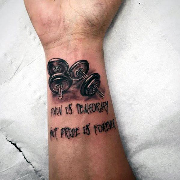 gewichts kurzhantel tattoo 53