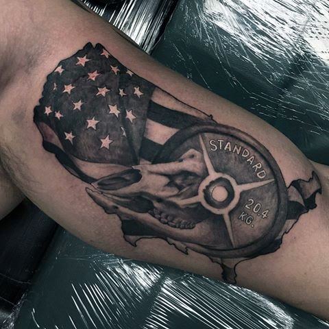 gewichts kurzhantel tattoo 57