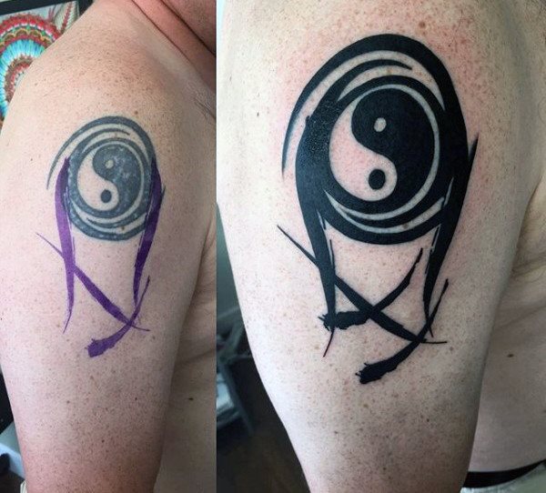 yin yang symbole tattoo 17