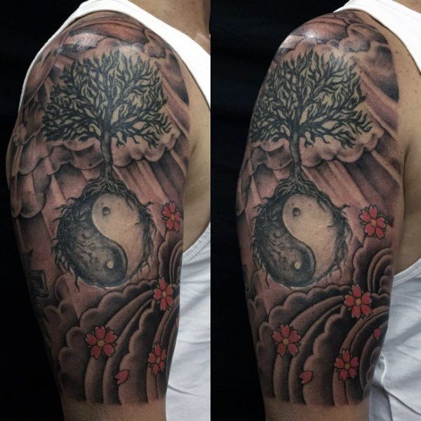 yin yang symbole tattoo 37