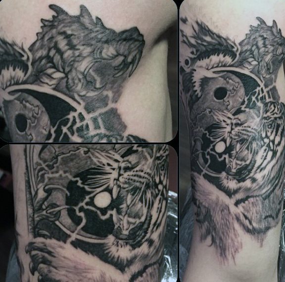 yin yang symbole tattoo 69