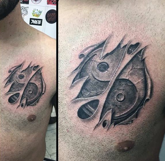 yin yang symbole tattoo 83