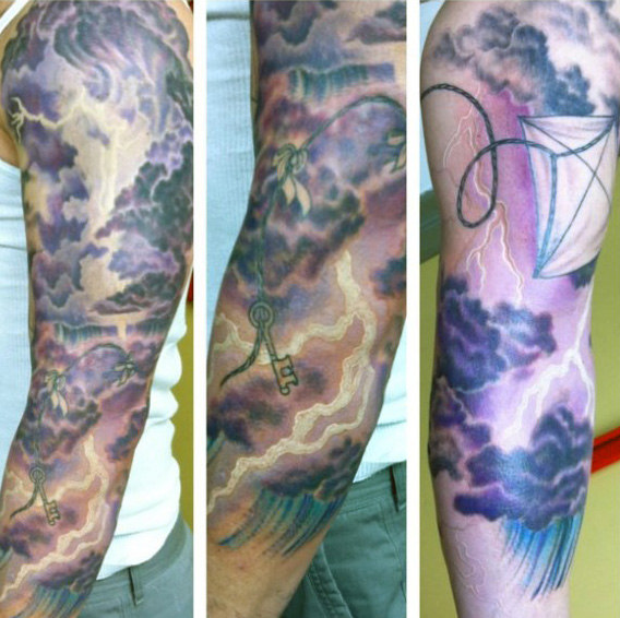 50 Blitz und LichtblitzTattoos (Mit der Bedeutung)