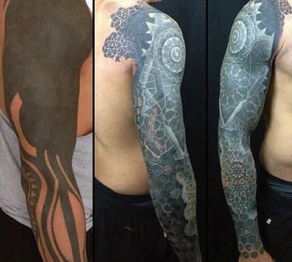 weisse farbe tattoo 113