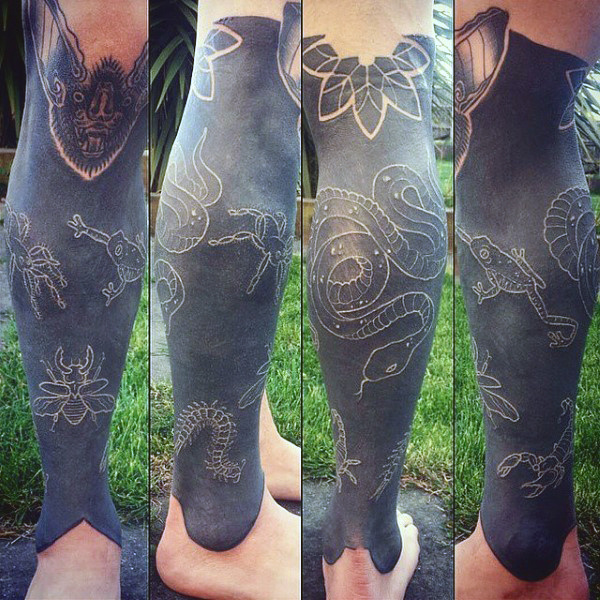 weisse farbe tattoo 121