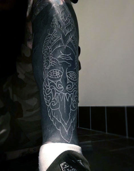 weisse farbe tattoo 167
