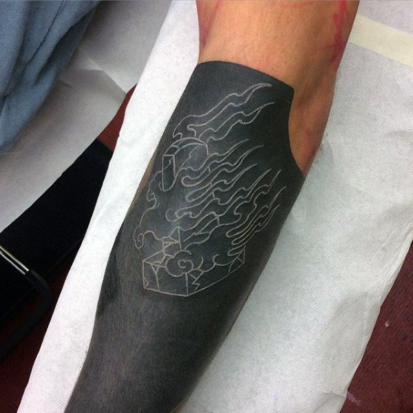 weisse farbe tattoo 27
