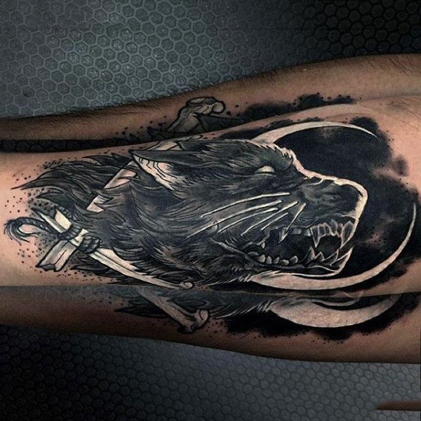 weisse farbe tattoo 29