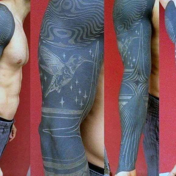 weisse farbe tattoo 65