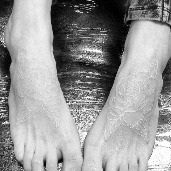 weisse farbe tattoo 67