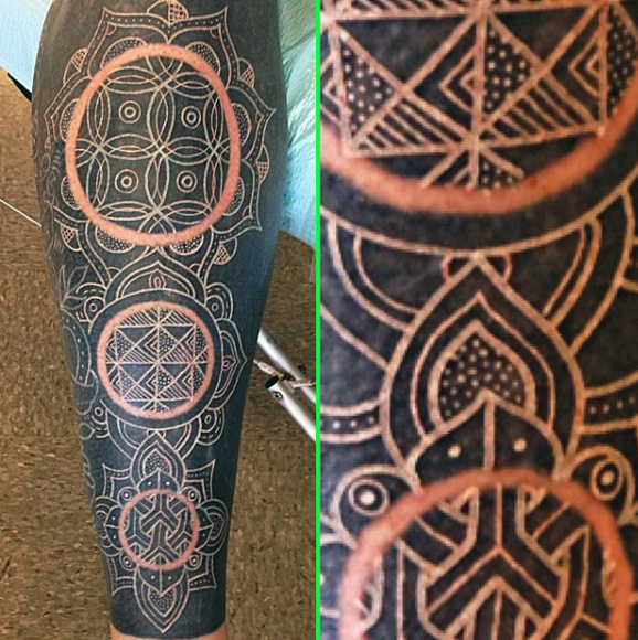 weisse farbe tattoo 85