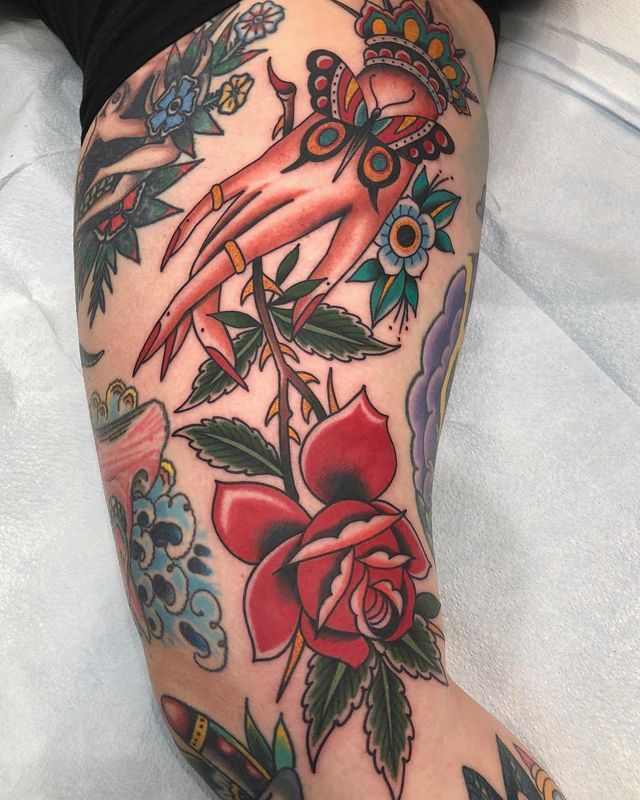 rose tattoo 215