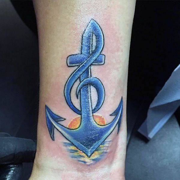 violinschlussel tattoo 115