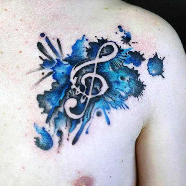 violinschlussel tattoo 133