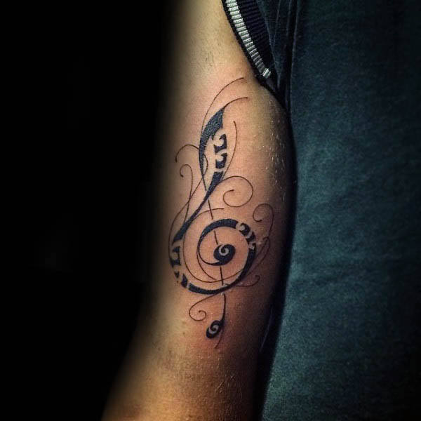 violinschlussel tattoo 147