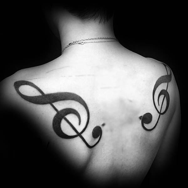 violinschlussel tattoo 29