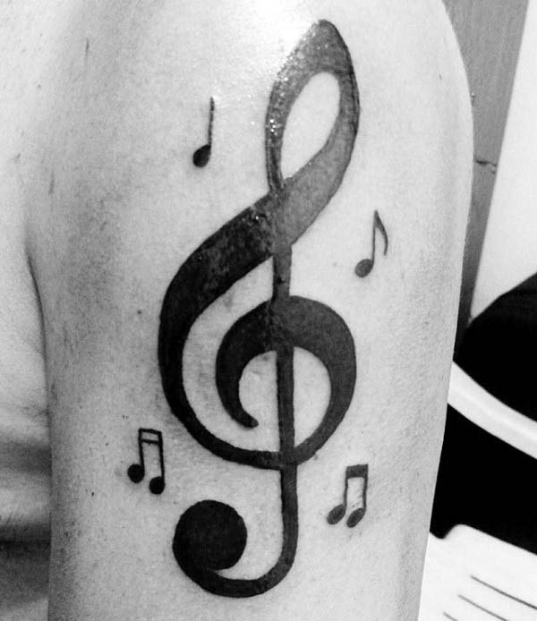 violinschlussel tattoo 33