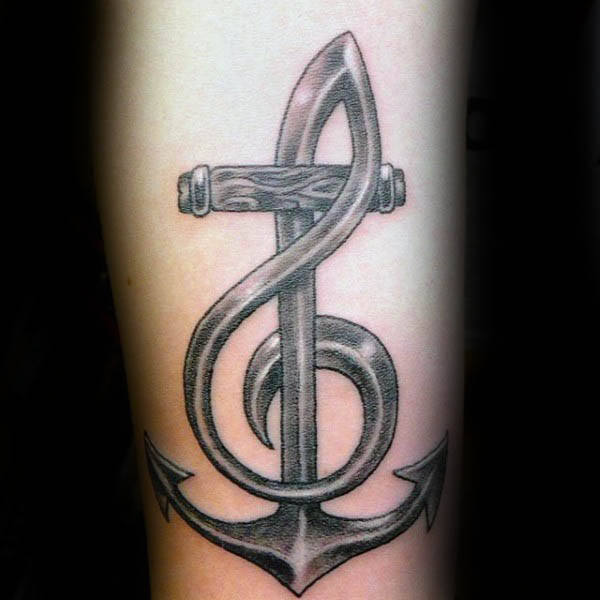 violinschlussel tattoo 65