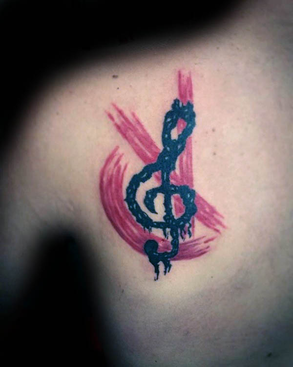 violinschlussel tattoo 83
