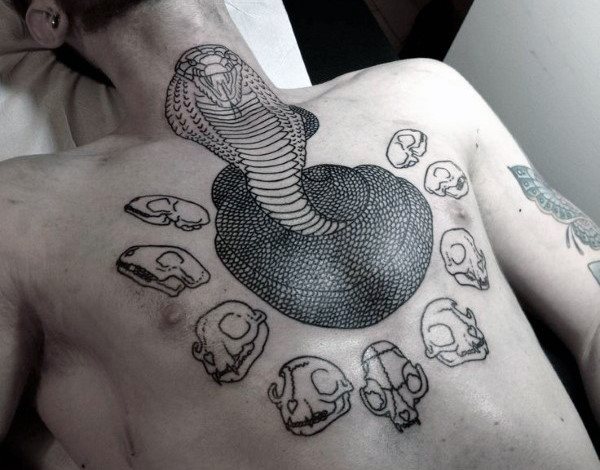 50 Tätowierungen von Reptilien (mit ihrer Bedeutung)