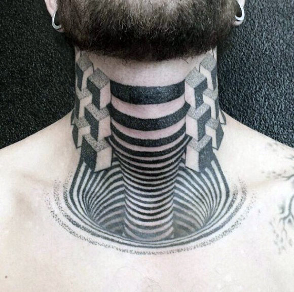 kehlen hals tattoo 104