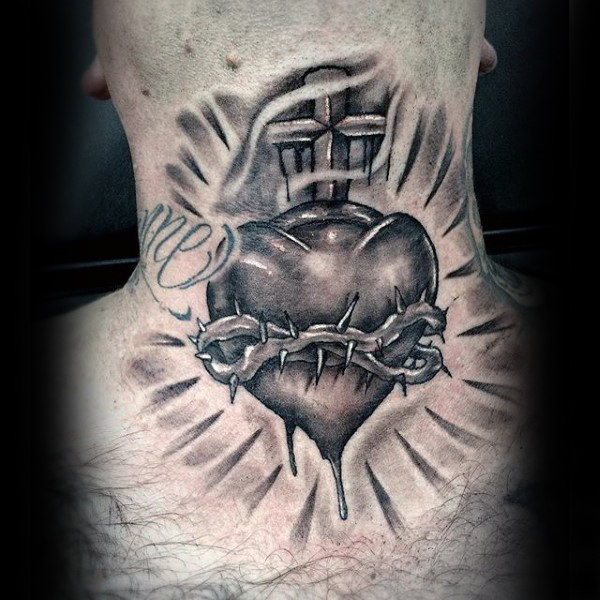 kehlen hals tattoo 108